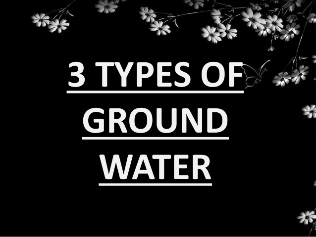 Occurrence of groundwater